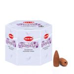 Vanilla Backflow Incense Cones, HEM, Box/12